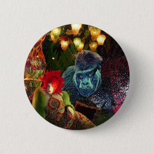 Christmas in New York 6 Cm Round Badge