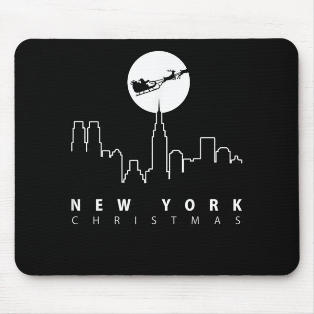 Christmas in New York City Mouse Pad (Front)