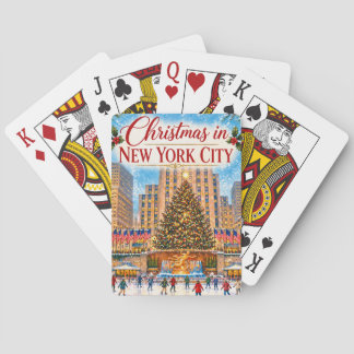 Christmas in New York City Vintage Holiday Playing Cards