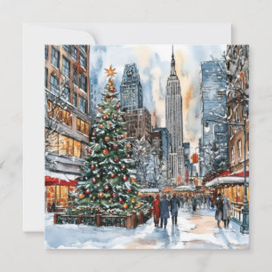 Christmas In New York Holiday Card