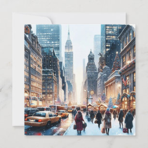 Christmas In New York Holiday Card
