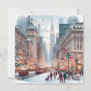 Christmas In New York Holiday Card