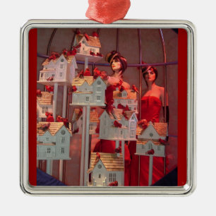 Christmas in New York Metal Ornament