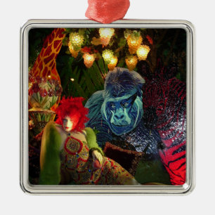 Christmas in New York Metal Ornament