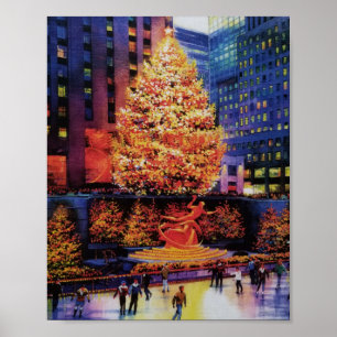 Christmas in New York, Rockefeller Centre Poster