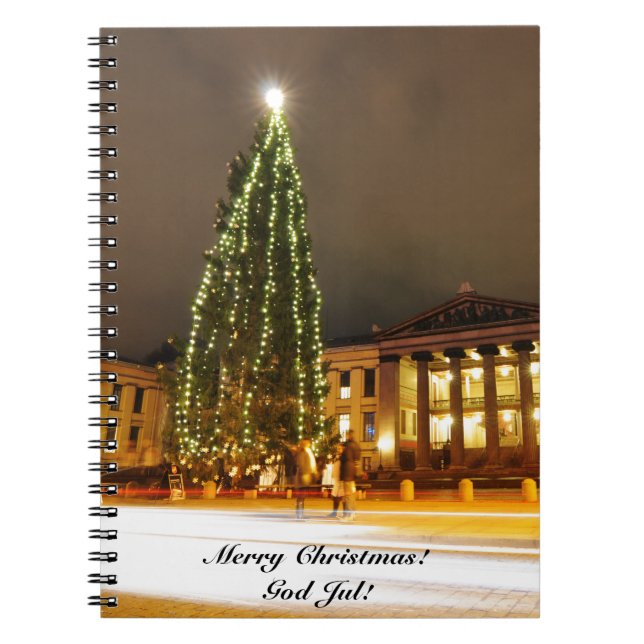 Christmas in Oslo, Norway Notebook (Front)