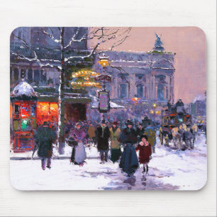 Christmas in Paris. Christmas Gift  Mouse Pad