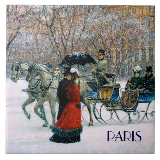 Christmas in Paris. Christmas Gift Tile