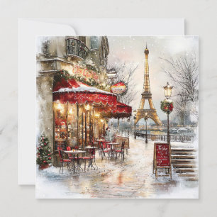 Christmas In Paris Holiday Card