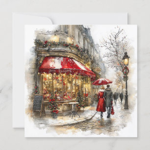 Christmas In Paris Holiday Card