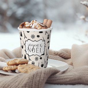 Christmas in Paris   Joyeux Noel Paper Cups