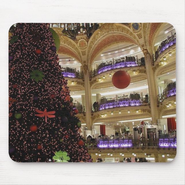 Christmas in Paris Mouse Pad (Front)