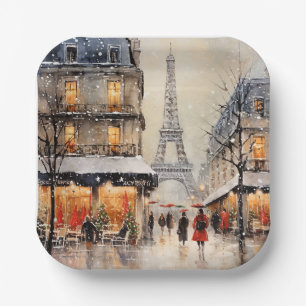 Christmas in Paris, Paper Plate