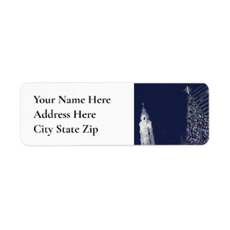 Christmas In Philadelphia Return Address Label
