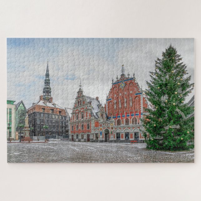Christmas in Riga Latvia Jigsaw Puzzle (Horizontal)