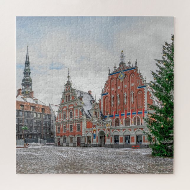 Christmas in Riga Latvia Jigsaw Puzzle (Horizontal)