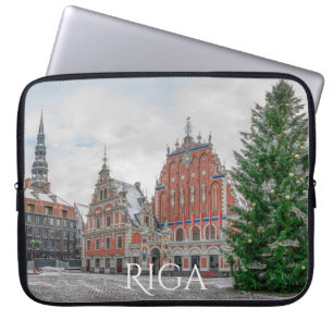 Christmas in Riga Latvia Laptop Sleeve