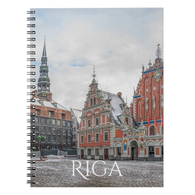Christmas in Riga Latvia Notebook (Front)
