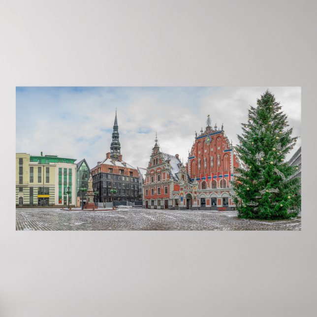 Christmas in Riga Latvia Poster (Front)