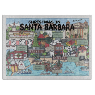 Christmas in Santa Barbara Cutting Board