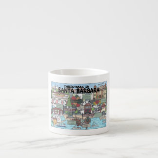 Christmas in Santa Barbara Espresso Cup