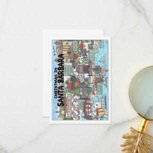 Christmas in Santa Barbara Thank You Card