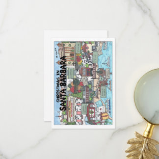 Christmas in Santa Barbara Thank You Card