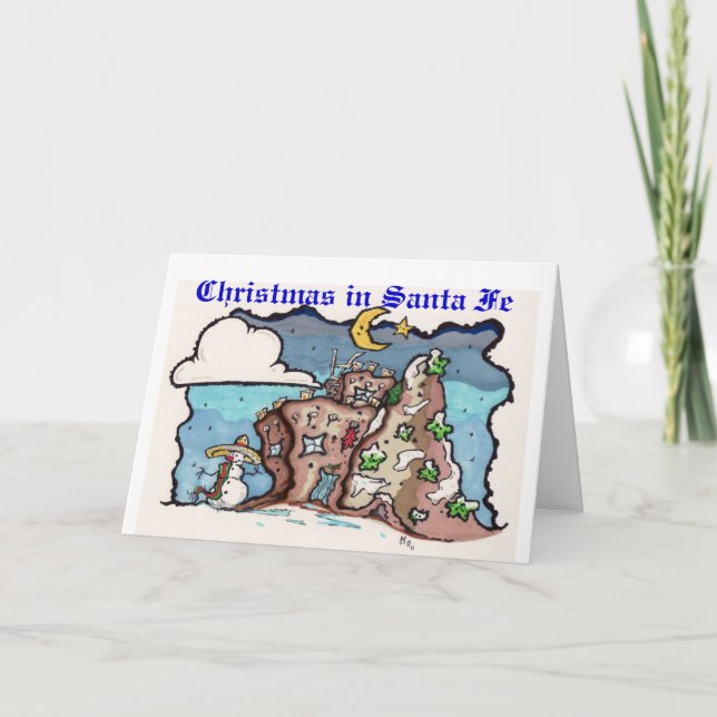 Christmas in Santa fe Holiday Card (Front)