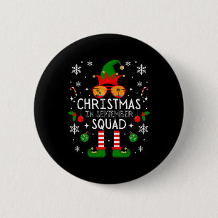 Christmas In September Squad Costume Elf Sungles B 6 Cm Round Badge