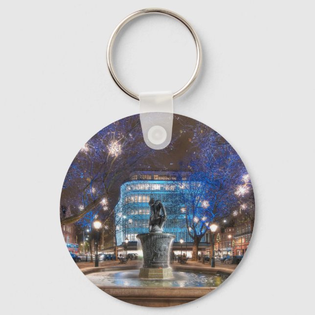 Christmas in Sloane Square Key Ring (Front)