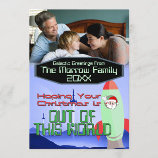 Christmas In Space Photo Card