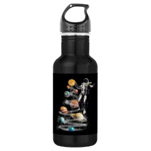 Christmas in Space Solar System Astronaut Invitati 532 Ml Water Bottle