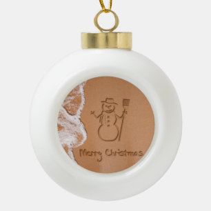 Christmas in Summer Ceramic Ball Christmas Ornament