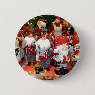 Christmas in Sweden 6 Cm Round Badge