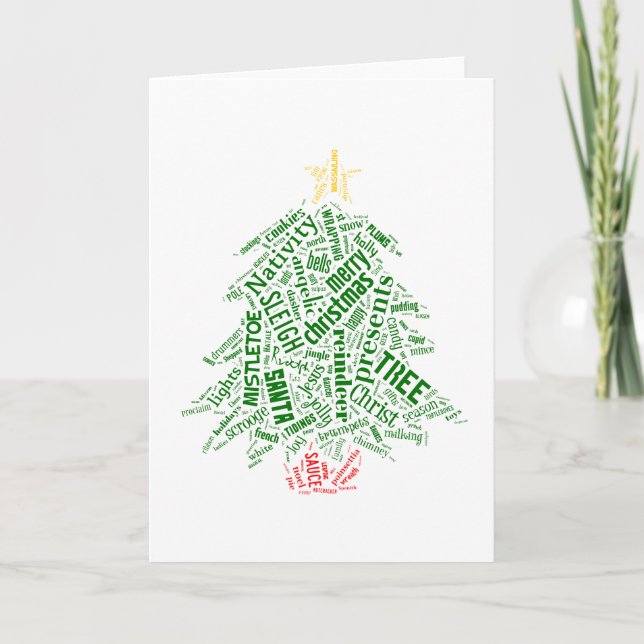 Christmas in Tagxedo Holiday Card (Front)