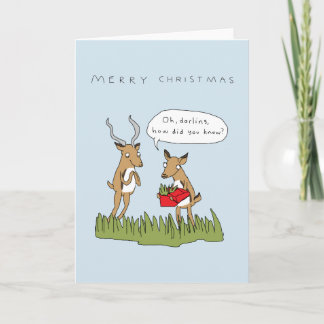 Christmas in the Bush | Funny Safari Card