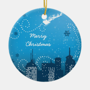 Christmas in the city custom ornament