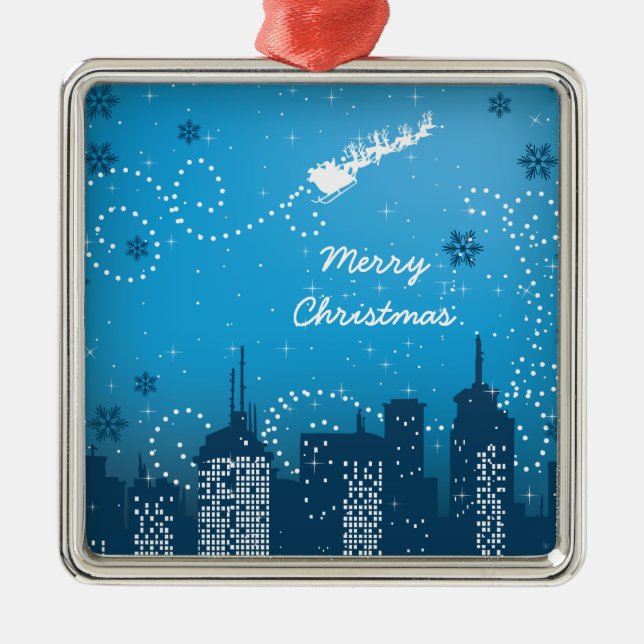 Christmas in the city custom ornament (Front)