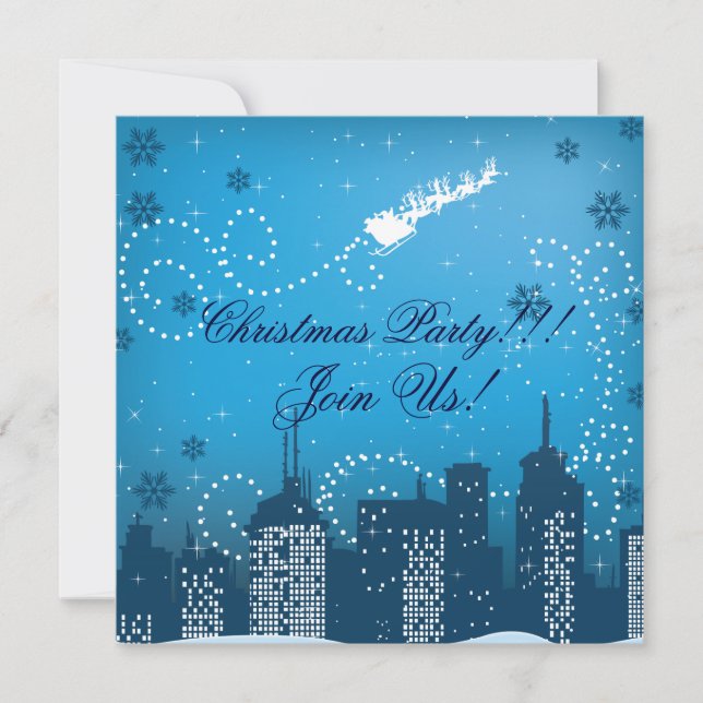 Christmas In The City Custom Products Invitation (Front)