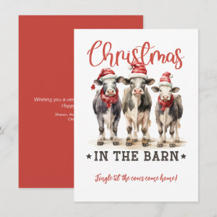 Christmas in the Cow Barn  Invitation