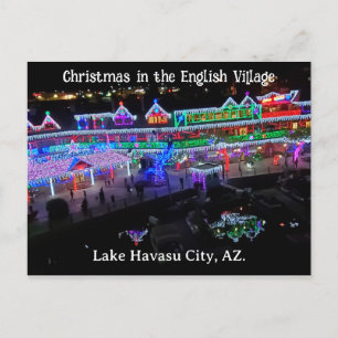 Christmas in the English Village Postcard