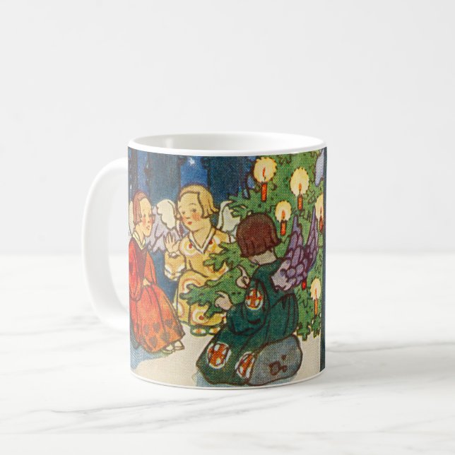 Christmas in the forest - Zdenek Guth Coffee Mug (Front Left)