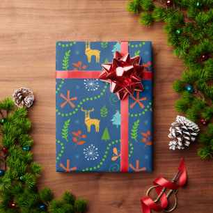 Christmas In The Forrest Pattern  Wrapping Paper