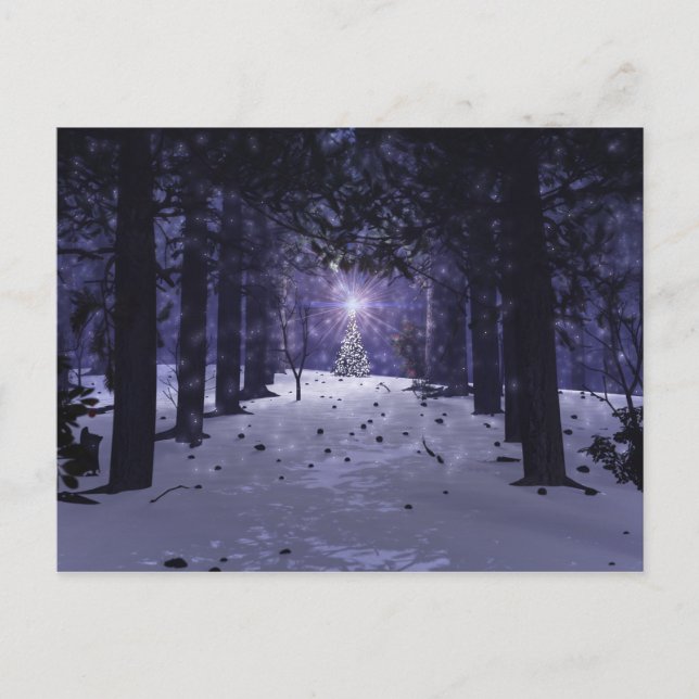 Christmas in the Pines Postcard (Front)