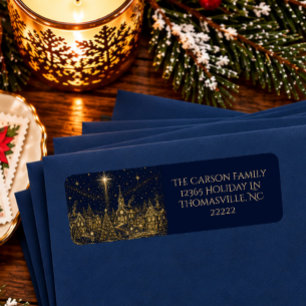 Christmas in the Stars - Christmas Village Return Address Label