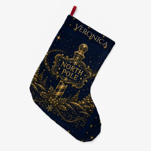 Christmas in the Stars North Pole Large Christmas Stocking