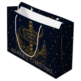 Christmas in the Stars North Pole Large Gift Bag