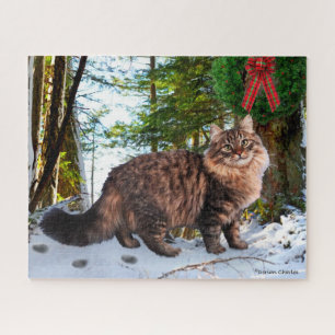 "Christmas In The Woods" 16x20 Jigsaw Puzzle