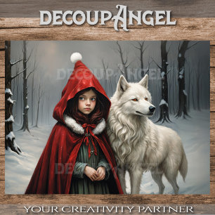 Christmas in the Woods - Decoupage - Tissue Paper