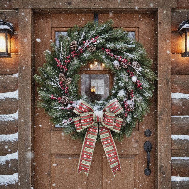 Christmas in the woods satin ribbon (Creator Uploaded)